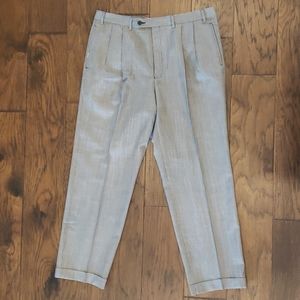 Men's Dress Pants-Ralph Lauren- Black Birdseye 38